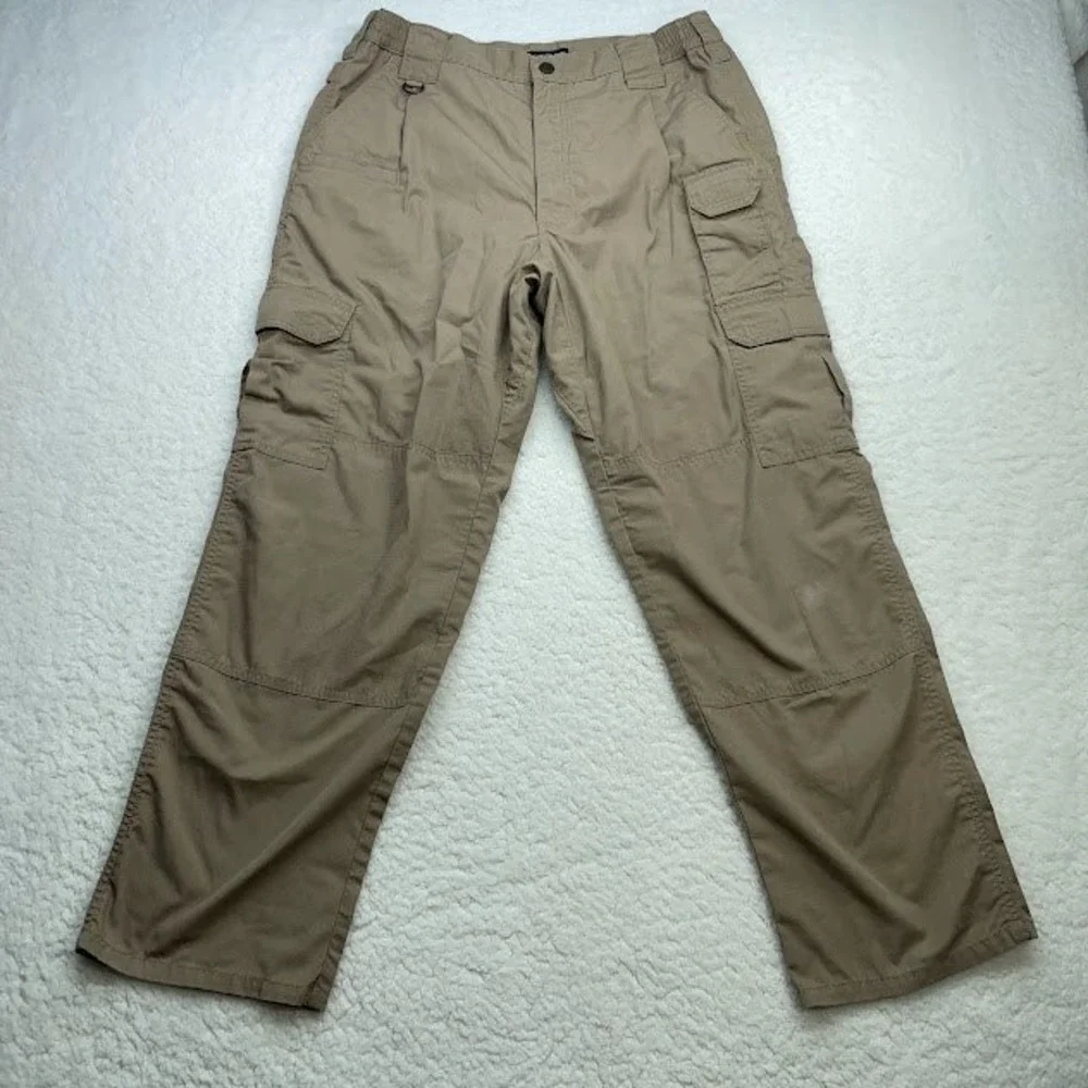 5.11 Tactical‎ Series Cargo Pants Mens 34x30 Fits 32x28Tan Ripstop Work Utility